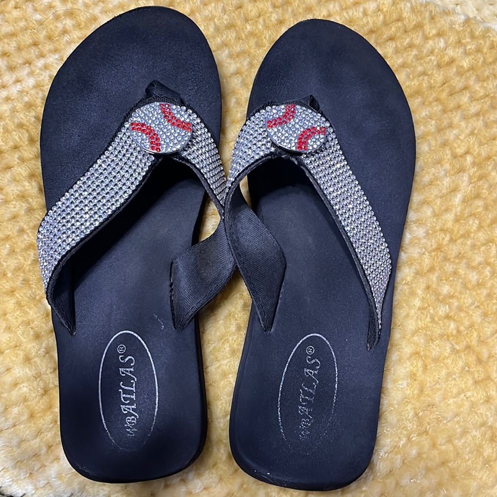 BASEBALL flip-flops